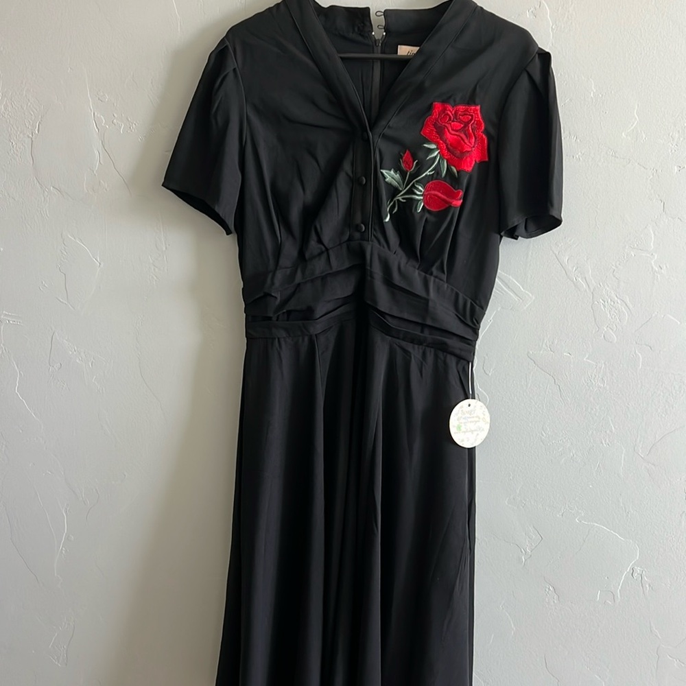 Rose Embroidered Dress